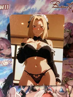 Matte Beautiful Waifu Handmade Card Goddess Story CCG Anime Double Sided - Image 1