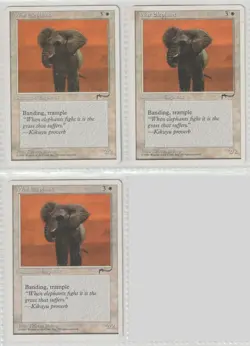MTG - War Elephant 3 Card Lot - 1995 Chronicles - Magic the Gathering - Image 1