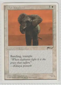 MTG - War Elephant 3 Card Lot - 1995 Chronicles - Magic the Gathering - Image 5
