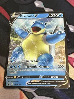 Blastoise V - SWSH101 - Pokemon Sword & Shield Promo Ultra Rare Holo Card NM - Image 1