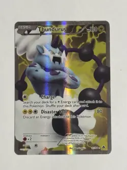 Pokemon Thundurus Full Art Ultra Rare Holo Emerging Powers 97/98 Card - Image 1