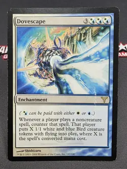 MTG Dovescape- DAMAGED -Dissension Magic the Gathering Card #143 - Image 1