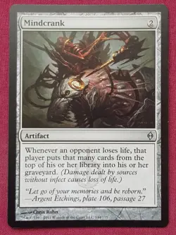 Magic The Gathering NEW PHYREXIA MINDCRANK artifact card MTG - Image 1