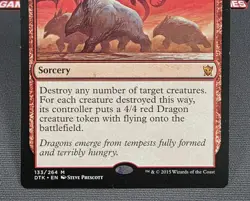 MTG Descent of the Dragons- DAMAGED -Dragons of Tarkir Magic Card #133 - Image 4