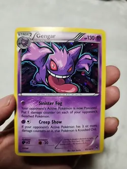 Pokemon Gengar TCG XY Breakthrough Holo Rare Card 60/162 (Cosmos) - Image 1