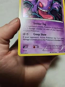Pokemon Gengar TCG XY Breakthrough Holo Rare Card 60/162 (Cosmos) - Image 4