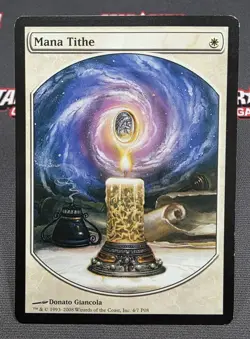MTG Mana Tithe- DAMAGED -Player Rewards Promo Magic the Gathering Card #004 - Image 1
