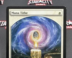 MTG Mana Tithe- DAMAGED -Player Rewards Promo Magic the Gathering Card #004 - Image 3