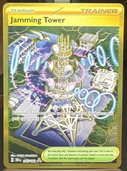 Pokemon Pokemon TCG Jamming Tower 243/182 Sv10: Destined Rivals Holo Rare Card - Image 1