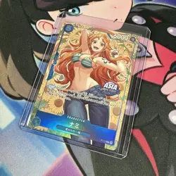 2025 One Piece NAMI #P-112 Promo Cards Mini-Tin Pack Set Vol 2 Asia Game Stamp - Image 3