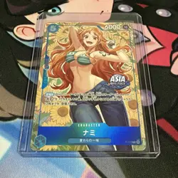 2025 One Piece NAMI #P-112 Promo Cards Mini-Tin Pack Set Vol 2 Asia Game Stamp - Image 4