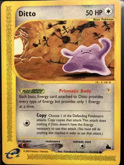 Ditto Skyridge Regular Card 51/144 Trading Card - Image 1