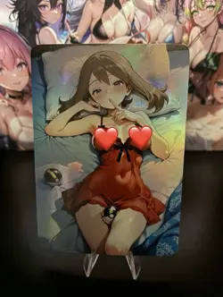 Holo Single Image Waifu Handmade Card Goddess Story CCG Anime Double Sided - Image 1