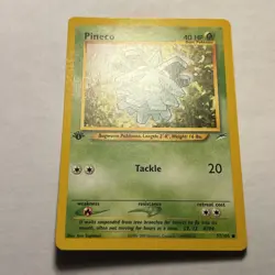 Pineco 77/105 1st Edition Neo Destiny Pokemon TCG Vintage WOTC Card NM - Image 3