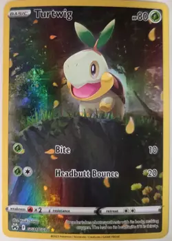 Turtwig Crown Zenith Holo Full Art Ultra Rare Pokemon TCG Card GG31/GG70 NM - Image 1