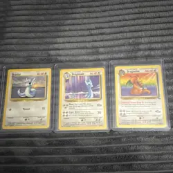 Pokemon TCG Base Set Dratini, Dragonair, Dragonite Card Lot - Image 1
