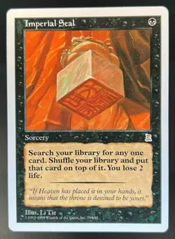 1999 Magic MTG Portal Three Kingdoms Imperial Seal #78 - Image 1