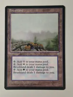 Brushland Ice Age Regular NM Excellent Condition X1 MTG BB - Image 1