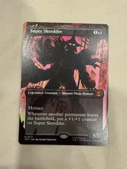 MTG Super Shredder (Borderless) Non-foil M 0217 Teenage Mutant Ninja Turtles - Image 1