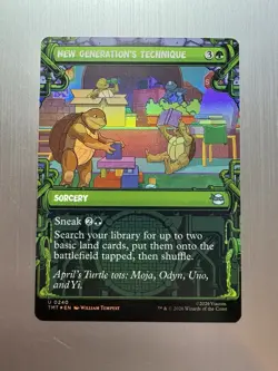 New Generation’s Technique 240 MTG: Teenage Mutant Ninja Turtles Borderless Foil - Image 1