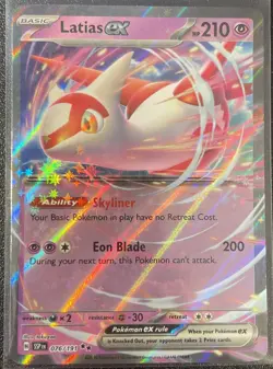 Pokemon TCG Latias EX Double Rare Card 076/191 Surging Sparks NM - Image 1