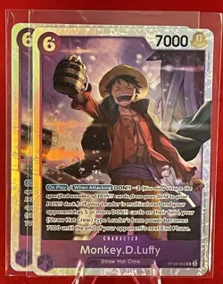 Monkey.D.Luffy x2 ST26-005 SR ONE PIECE Card Game NM Purple Starter Deck 26 NM - Image 1