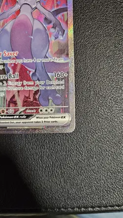 Pokemon TCG Destined Rivals Team Rockets Mewtwo EX Card 231/182 - Image 3
