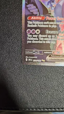 Pokemon TCG Destined Rivals Team Rockets Mewtwo EX Card 231/182 - Image 4