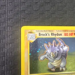 Pokemon TCG Brock's Rhydon Gym Heroes 2/132 Holo Unlimited Rare #2 - Image 2