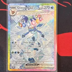 Pokemon TCG Glaceon ex SV Prismatic Evolutions 150/131 Holo Rare 270 HP - Image 1
