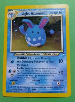 Light Azumarill 13/105 Neo Destiny Holo Pokemon, HP - Image 1