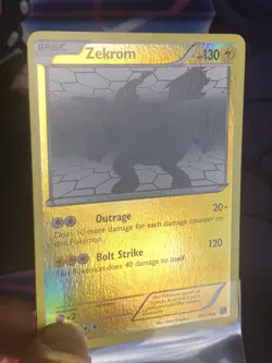 Zekrom 47/114 - Reverse Holo Rare 2011 Pokemon TCG Black & White Pokemon — NM LP - Image 3
