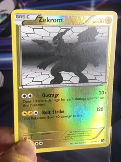 Zekrom 47/114 - Reverse Holo Rare 2011 Pokemon TCG Black & White Pokemon — NM LP - Image 5