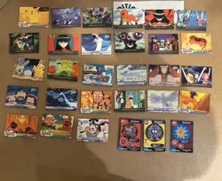 Bulk Topps Tv + Movie Animated Pokemon Card Lot Vintage WOTC 30 Cards No Dups - Image 1