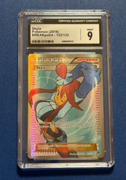 Pokemon TCG Skyla 122/122 Full Art Ultra Rare, Breakpoint - CGC 9 - Image 1