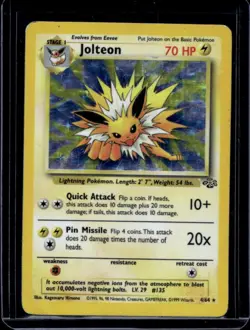 1999 Pokemon Jungle Jolteon #4/64 - Image 1