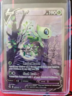 Pokemon Celebi V Ultra Rare Full Art 245/264 Fusion Strike Holo Alternate Art - Image 1