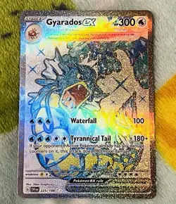 Pokemon TCG Gyarados EX 225/198 Full Art Scarlet & Violet Base Set Rare Holo NM - Image 1