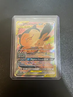 2016-19 Pokemon SM Black Star Promos Eevee & Snorlax Tag Team #SM169 Near Mint - Image 3