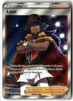 Leon ⭐ 182/185 Holo Rare Ultra Vivid Voltage 2020 Pokemon NM - Image 1