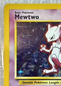 Pokemon TCG Mewtwo Base Set Holo Rare Card 10/102 ✨GEM RAW CARD!!!✨👀 👀 👀 - Image 3