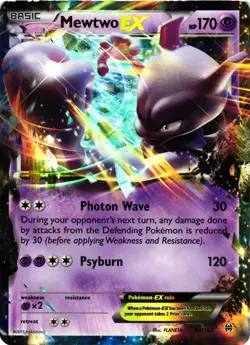 Pokemon TCG XY BREAKthrough 61/162 Mewtwo EX Holo MP - Image 1