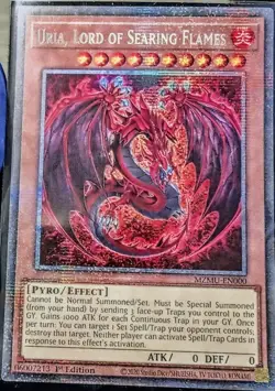 Uria, Lord of Searing Flames MZMU-EN000 Starlight Rare Yugioh Maze of Muertos NM - Image 3
