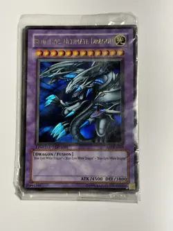 Yugioh! Blue-Eyes Ultimate Dragon JMP-EN005 In Original Wrapper TCG 1996 - Image 1