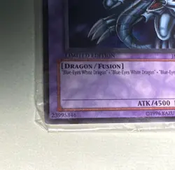 Yugioh! Blue-Eyes Ultimate Dragon JMP-EN005 In Original Wrapper TCG 1996 - Image 5