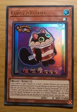Yu-Gi-Oh! Cupsy Yummy | JUSH-EN016 | Ultra Rare | 1st Edition | 1st Edition | NM - Image 1