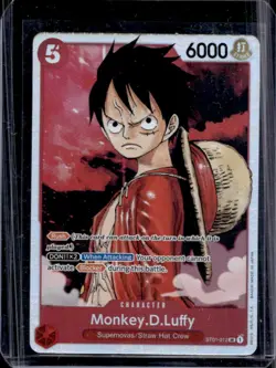 2022 One Piece Monkey D Luffy Starter Deck Straw Hat Crew SR #ST01-012 - Image 1