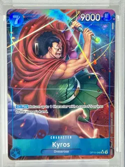 2025 One PIECE OP10-046 Kyros Alternate Art ENGLISH PSA 10 - Image 2