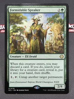 MTG Formidable Speaker- DAMAGED -Lorwyn Eclipsed Magic the Gathering Card #176 - Image 1