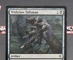 MTG Wishclaw Talisman- DAMAGED -Throne of Eldraine Magic the Gathering Card #110 - Image 3